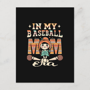 Cartão De Informações Na Minha Era de Mãe de Beisebol