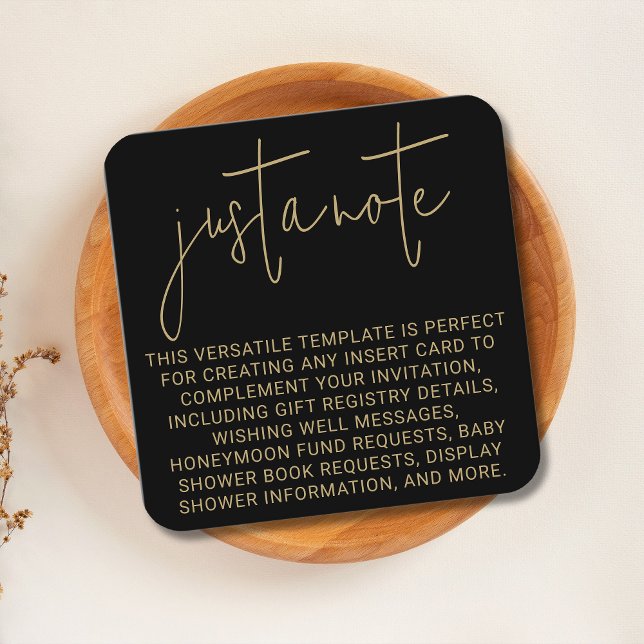 Cartão De Informações Na moda Moderno Mínimo Simples Apenas Um Quadrado  (Criador carregado)