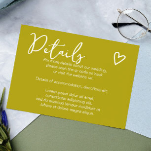 Cartão De Informações Nada de Rico só ama o código QR verde