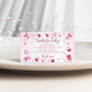 Cartão De Informações Namorados, doçura, para o bilhete de bebê