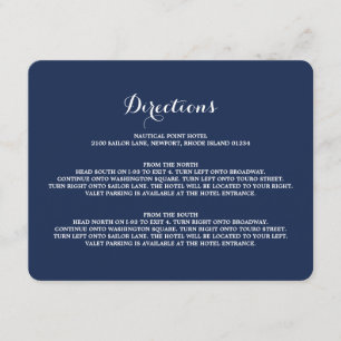 Cartão De Informações Nautical   Placa de gabinete de instruções