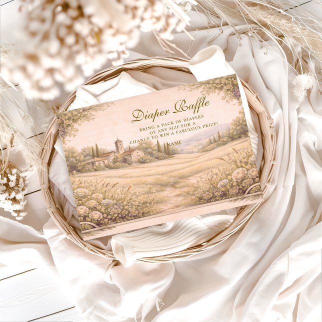 Cartão De Informações Neutral Botanical Garden Diapper Raffle  (Criador carregado)