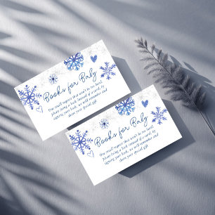 Cartão De Informações Neve apaixonada pelo livro de chá de fraldas de in