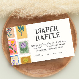 Cartão De Informações New Chapter Baby Shower Diaper Raffle