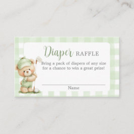 Cartão De Informações New to the Club Baby Shower Diaper Raffle Card