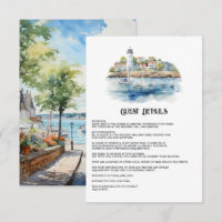 Newport, Rhode Island Weding Detalhes do Convidado