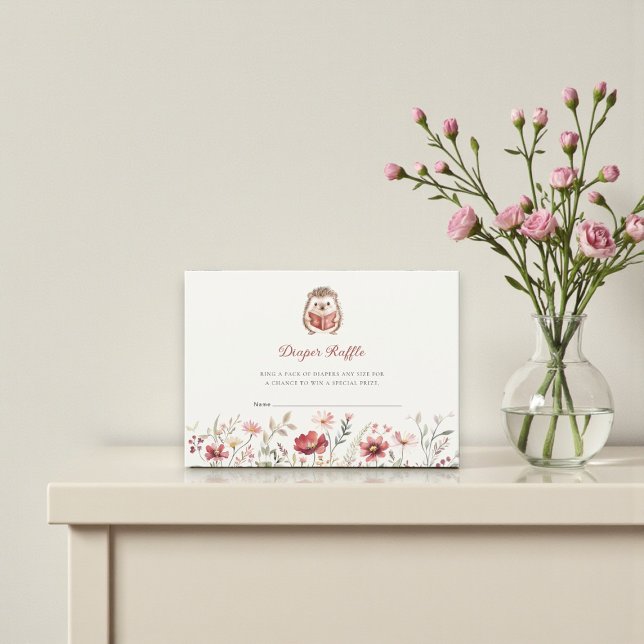 Cartão De Informações Next chapter Baby Shower Diaper Raffle  (Criador carregado)