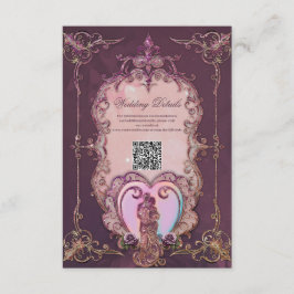 Cartão De Informações No Embrião do Coração.