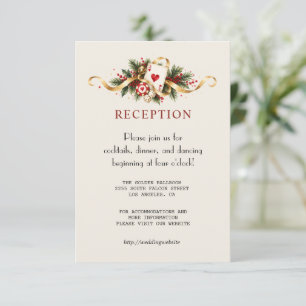 Cartão De Informações Noite de Cassino Glam Vegas Watercolor Casamento D