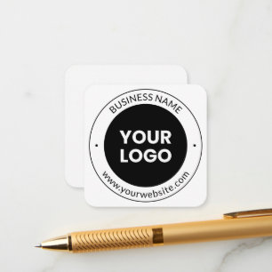 Cartão De Informações Nome da Empresa & Site ou Slogan, Obrigado Etc.