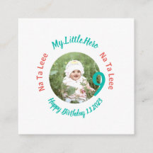 Nome de aniversário personalizado com foto