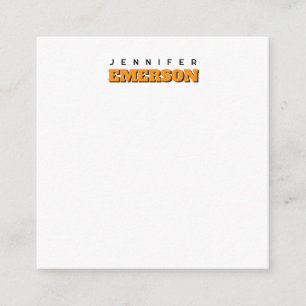 Cartão De Informações Nome simples moderno minimalista profissional