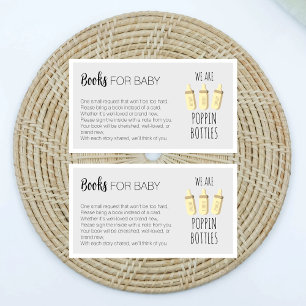 Cartão De Informações Nós estamos rebatendo livros de garrafas para o Ba