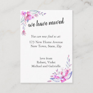 Cartão De Informações Nós movemo-nos - foto feita sob encomenda e