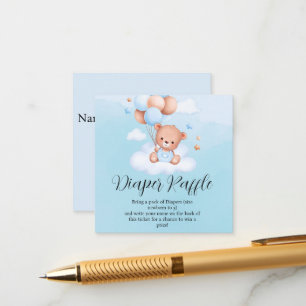 Cartão De Informações Nós podemos esperar Fralda Raffle