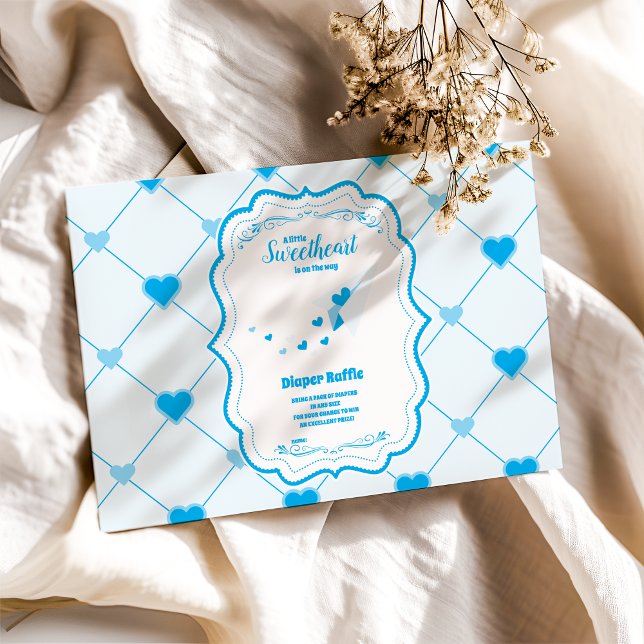 Cartão De Informações Nossa querida Namorados Azul, Raffle (Criador carregado)