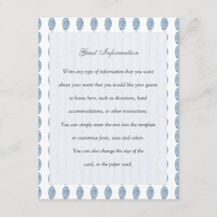 Cartão De Informações Nossa Senhora de Guadalupe