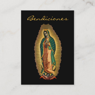 Cartão De Informações Nossa Senhora de Guadalupe Bendiciones Mexicano Hi