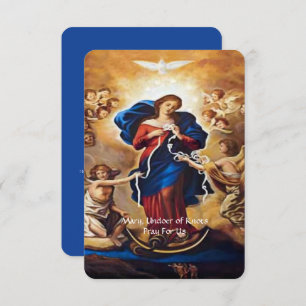 Cartão De Informações Nossa Senhora Undoer of Knoyer Prayer