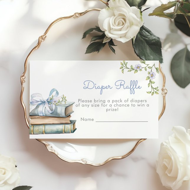 Cartão De Informações Novo capítulo - Bilhete de Fralda azul (Criador carregado)