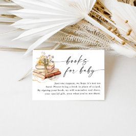 Cartão De Informações Novo Capítulo Começa Livros De Chá de fraldas Para