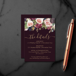 Cartão De Informações Números Blooming   Detalhes do Flor de Fruta Russo