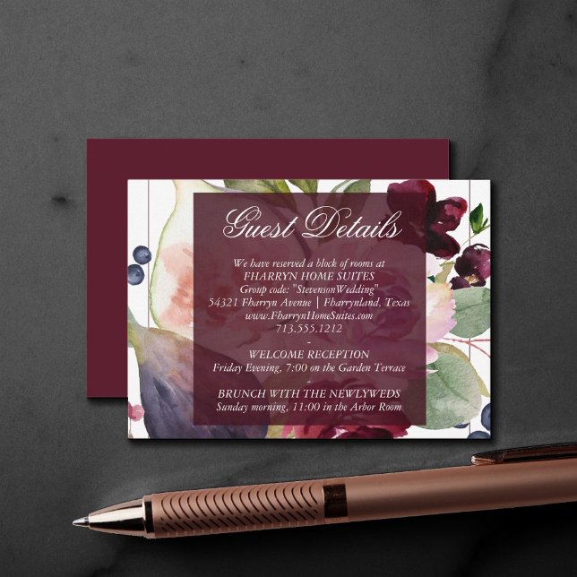 Cartão De Informações Números Blooming | Detalhes do Flor de Fruta Russo (Criador carregado)