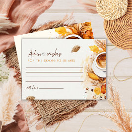 Cartão De Informações O amor está criando conselhos e desejos de Chá de