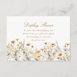 Cartão De Informações O Amor Moderno De Flor Selvagem Está No Chá De Víd