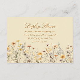 Cartão De Informações O Amor Moderno De Flor Selvagem Está No Chá De Víd