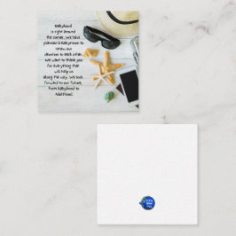 Cartão De Informações Obrigado