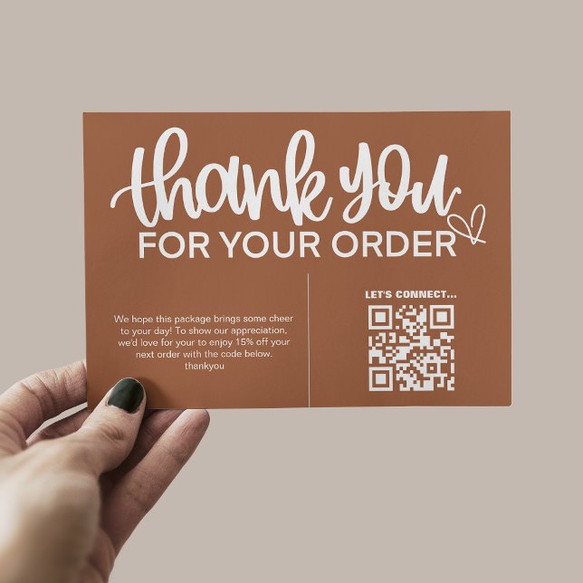 Cartão De Informações Obrigado de Código QR para o Pacote de Compra Inse (Criador carregado)