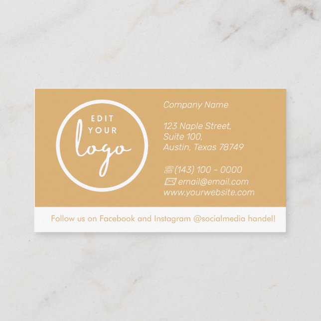 Cartão De Informações Obrigado pela empresa (Verso)