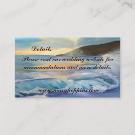 Cartão De Informações Obrigado solar azul-náutico de praia você pode cer