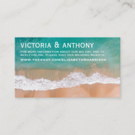 Cartão De Informações Ocean Wave, Site de Casamento de Praia