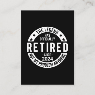 Cartão De Informações oficialmente aposentado 2024