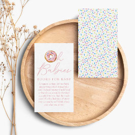 Cartão De Informações Oh Babies Rosquinha Sprinkle Livro de Chás de fral