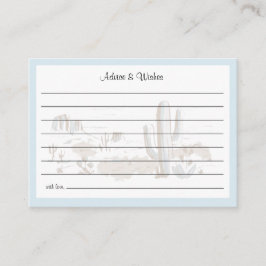 Cartão De Informações Oh Baby Cowboy Shower Advice and Wishes