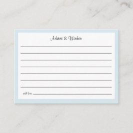 Cartão De Informações Oh Baby Cowboy Shower Advice and Wishes Enclosure