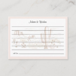 Cartão De Informações Oh Baby Cowgirl Shower Advice and Wishes