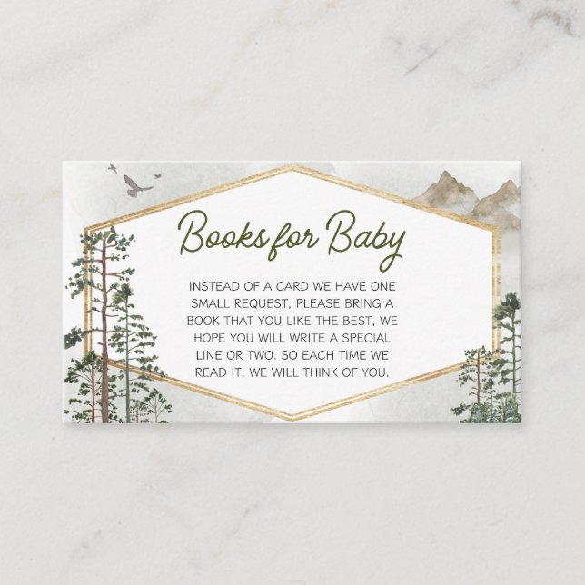 Cartão De Informações Oh Boy Adventure Begin Baby Shower Books for Baby (Frente)