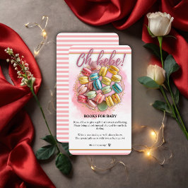 Cartão De Informações Oh, que bom, Chá de fraldas de Patisseriado Francê