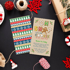 Cartão De Informações Oh Snap! Livro de Chás de fraldas de Biscoito Ging