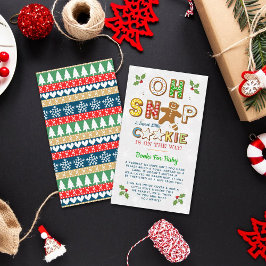 Cartão De Informações Oh Snap! Livro de Chás de fraldas de Biscoito Ging