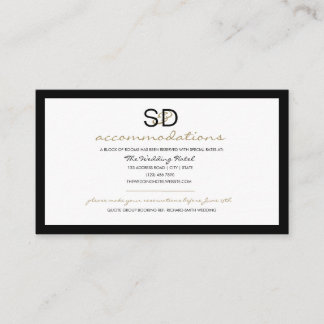 Cartão De Informações Opções de Hospedagem para Casamento com Listras Pr