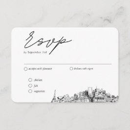 Cartão De Informações Opções Tradicionais de RSVP de Nashville