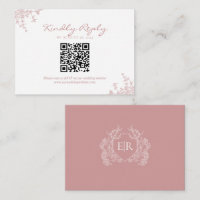 Orçamento Floral Crest Código QR Casamento Rosa Em