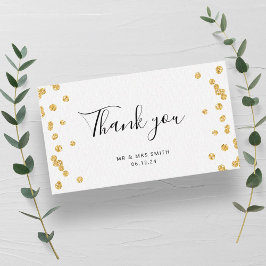 Cartão De Informações ORÇAMENTO Obrigado A Inserir Uma Largura Dourada