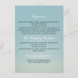 Cartão De Informações Outros detalhes de casamento