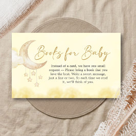 Cartão De Informações Over the Moon Baby Shower Books for Baby